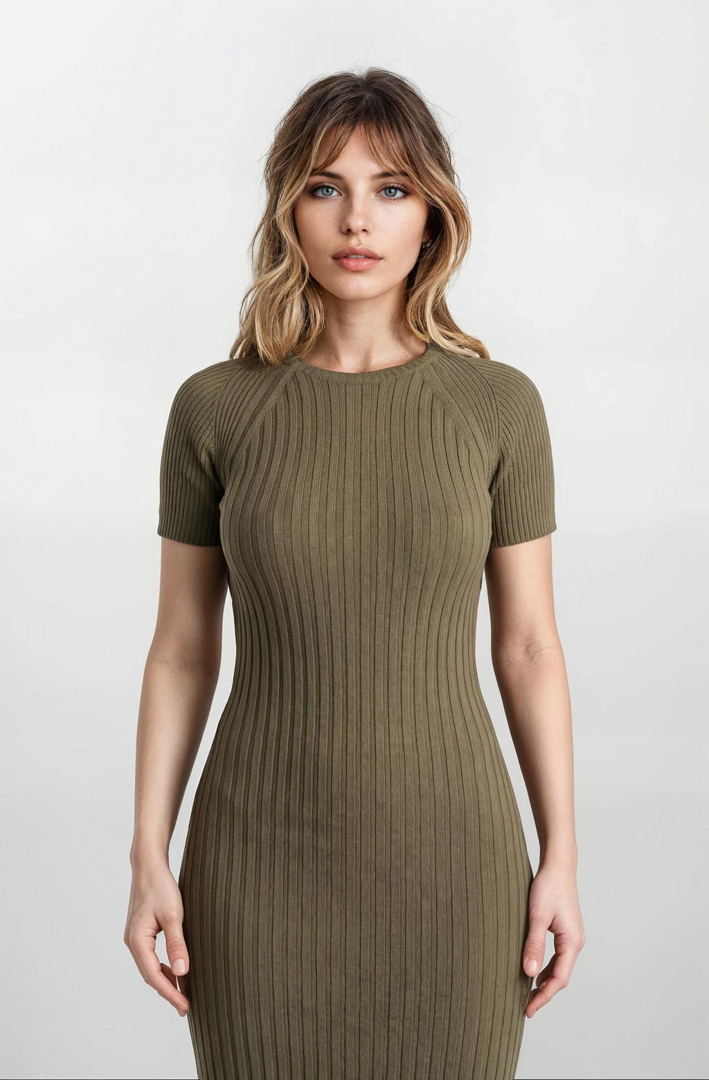 Second Skin Rib Dress (Short Sleeve)