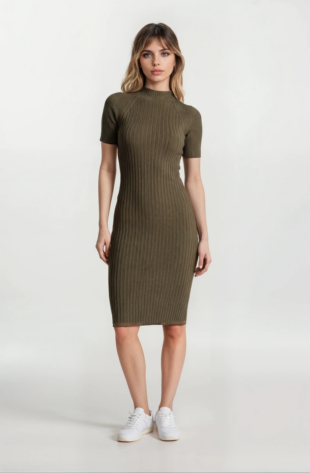 Second Skin Rib Dress (Short Sleeve)