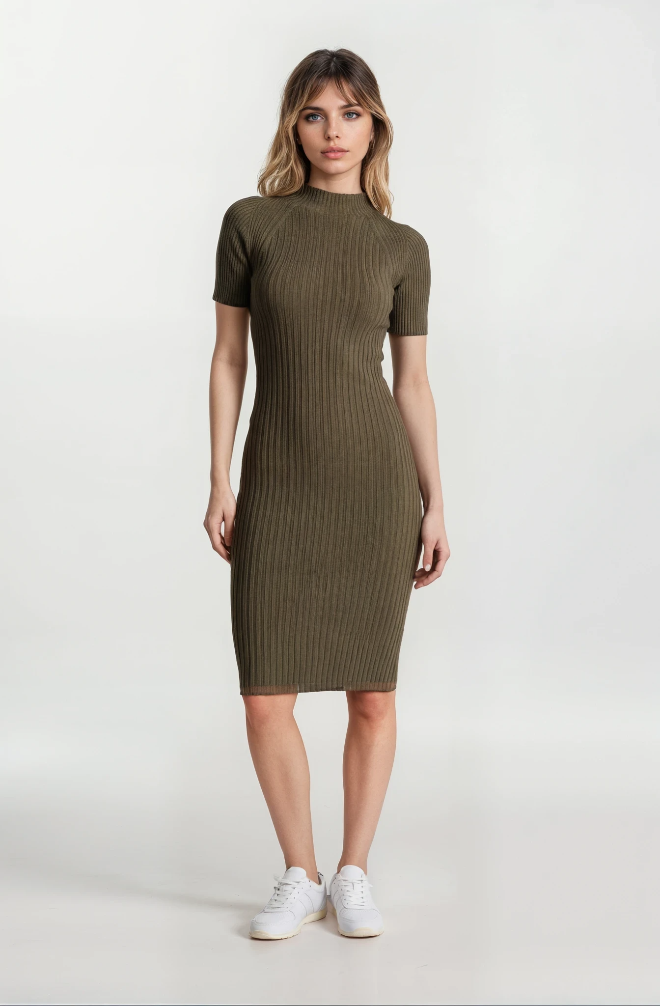 Second Skin Rib Dress (Short Sleeve)