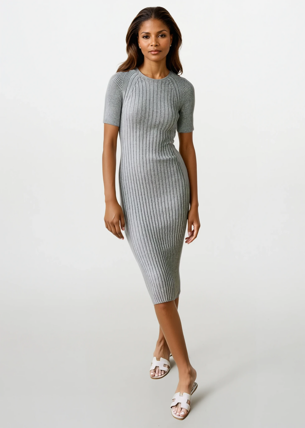 Second Skin Rib Dress (Short Sleeve)