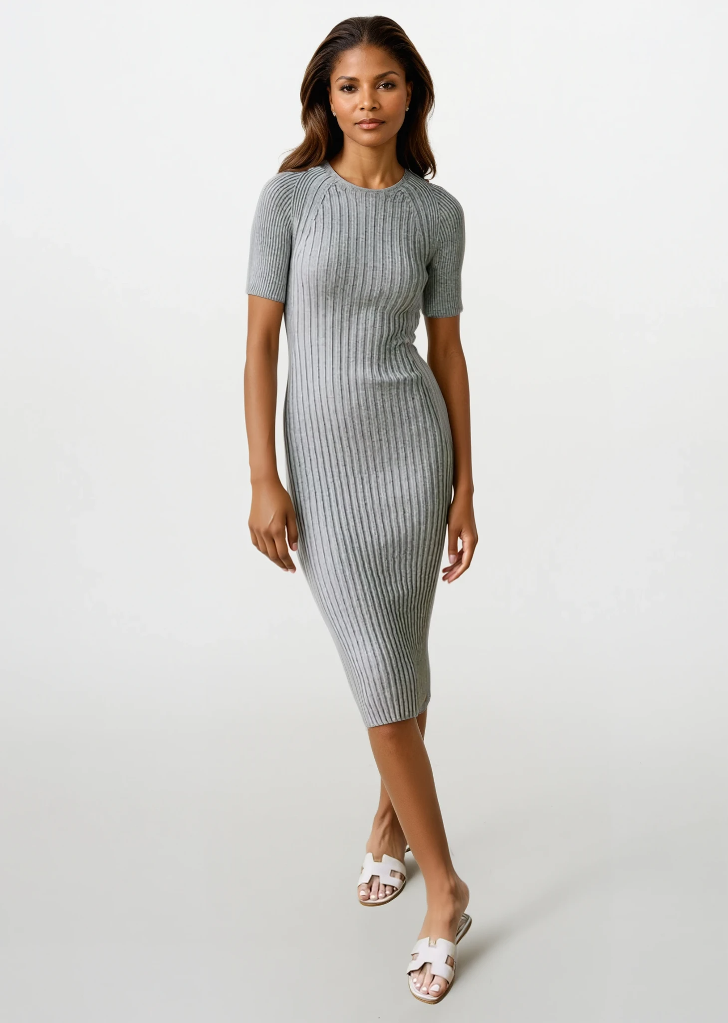 Second Skin Rib Dress (Short Sleeve)