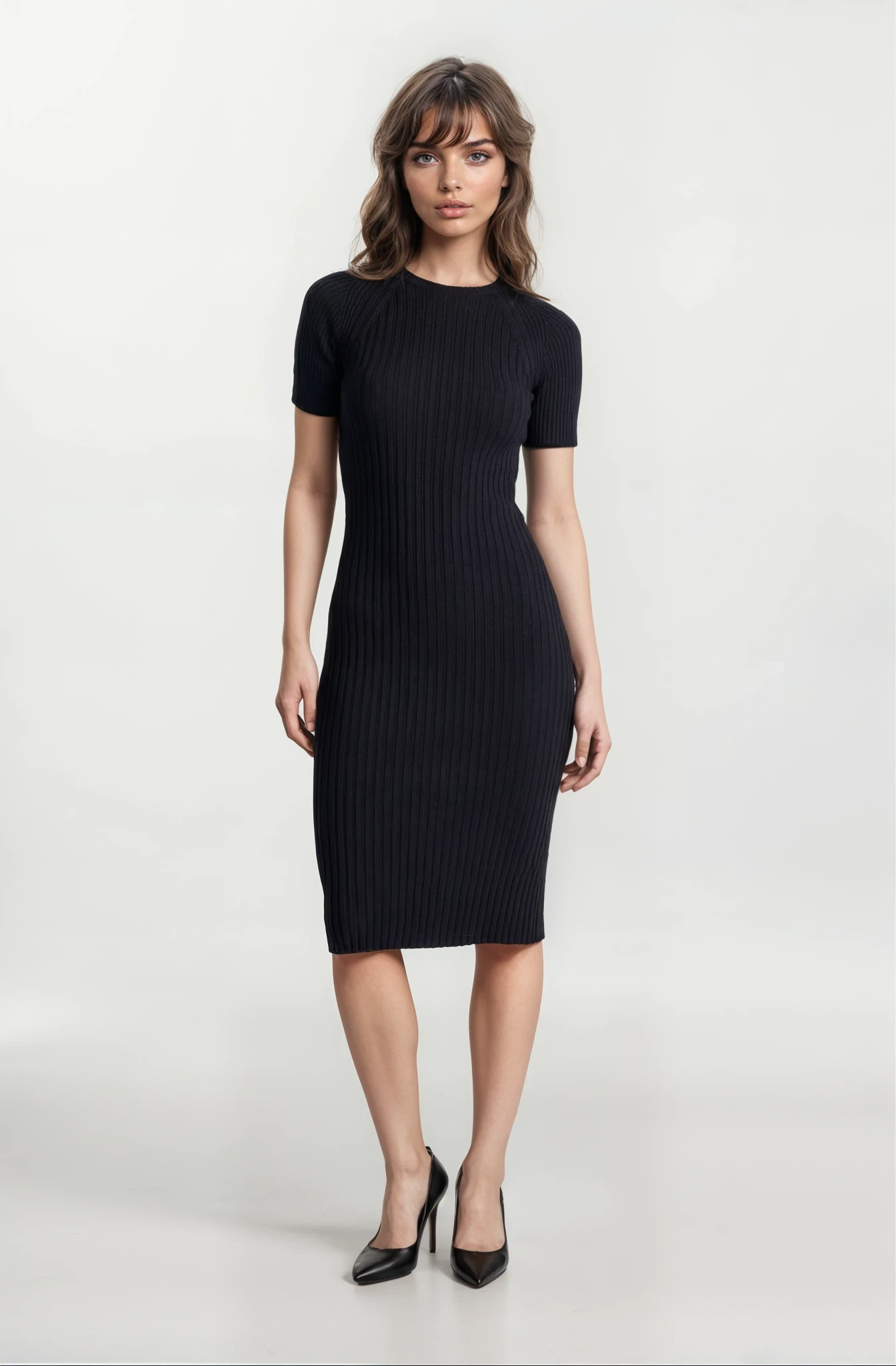 Second Skin Rib Dress (Short Sleeve)