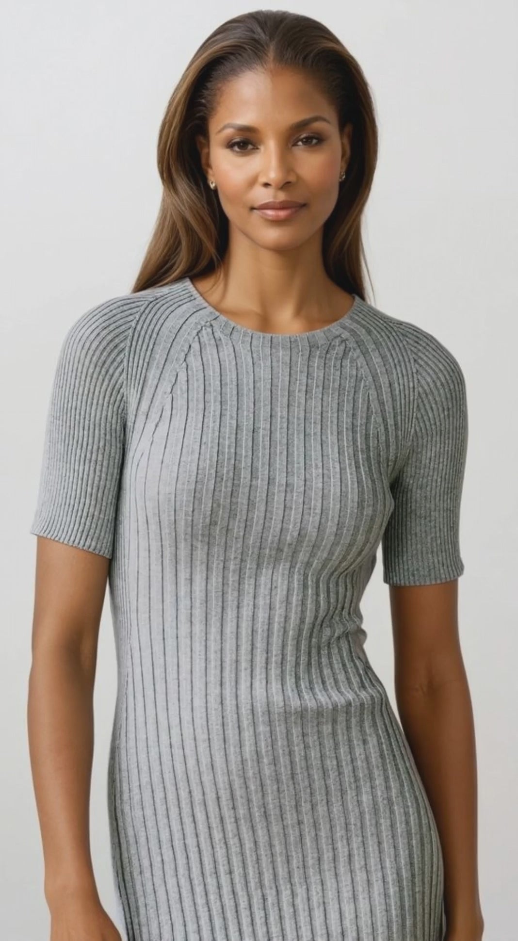 Second Skin Rib Dress (Short Sleeve)